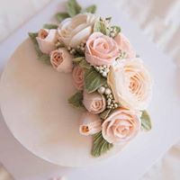 Malaysia Korean Buttercream Flower Cake